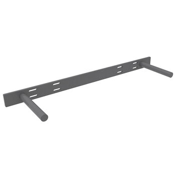 Federal Brace Floating Shelf Support 2-Rod Bracket in Steel, Carry Capacity: 150 lbs, 22-1/2'' W x 6'' D x 1-1/2'' H
