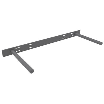 Federal Brace Floating Shelf Support 2-Rod Bracket in Steel, Carry Capacity: 150 lbs, 22-1/2'' W x 10'' D x 1-1/2'' H
