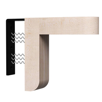 Federal Brace Magnetic Click Corbel in Maple, Carry Capacity: 375 lbs, Sedona Magnetic View