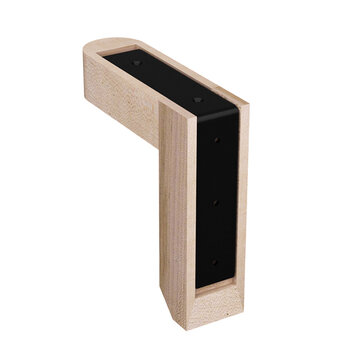 Federal Brace Magnetic Click Corbel in Maple, Carry Capacity: 375 lbs, Es Vedra Angle Back View