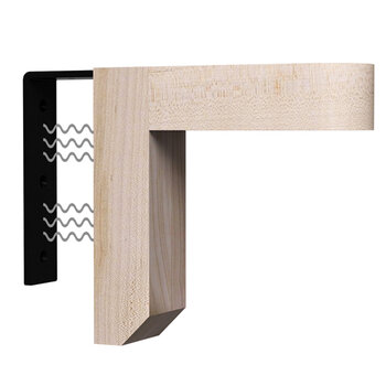 Federal Brace Magnetic Click Corbel in Maple, Carry Capacity: 375 lbs, Es Vedra Magnetic View