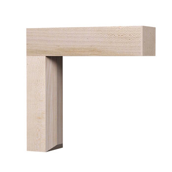 Federal Brace Magnetic Click Corbel in Maple, Carry Capacity: 375 lbs, Glastonbury Side View