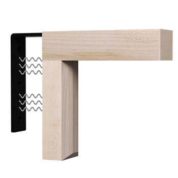 Federal Brace Magnetic Click Corbel in Maple, Carry Capacity: 375 lbs, Glastonbury Magnetic View