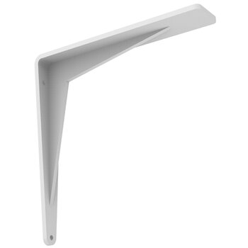 Federal Brace Chevron 10" D x 10" H Countertop Support Bracket in Flat White, Load Capacity: 500 lbs, 10 x 10 Flat White Product View