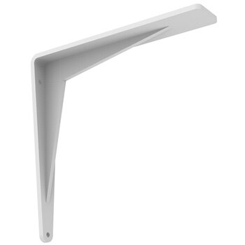 Federal Brace Chevron 16" D x 16" H Countertop Support Bracket in Flat White, Load Capacity: 500 lbs, 16 x 16 Flat White Product View
