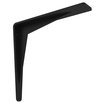 Federal Brace Chevron 16" D x 16" H Countertop Support Bracket in Flat Black, Load Capacity: 500 lbs, 16 x 16 Flat Black Product View