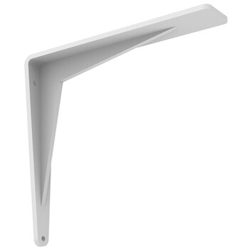 Federal Brace Chevron 18" D x 18" H Countertop Support Bracket in Flat White, Load Capacity: 500 lbs, 18 x 18 Flat White Product View