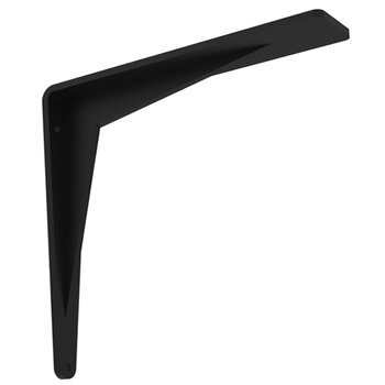 Federal Brace Chevron 18" D x 18" H Countertop Support Bracket in Flat Black, Load Capacity: 500 lbs, 18 x 18 Flat Black Product View