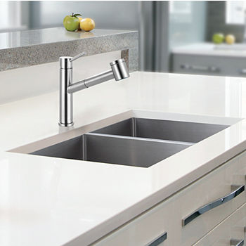 Franke Cube Double Bowl Undermount Kitchen Sink, Stainless Steel, 18 Gauge