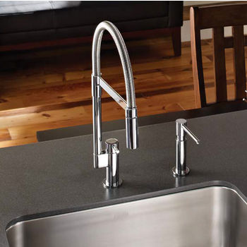 Franke Manhattan Flex Pull Down Dual Spray Kitchen Faucet, Polished Chrome