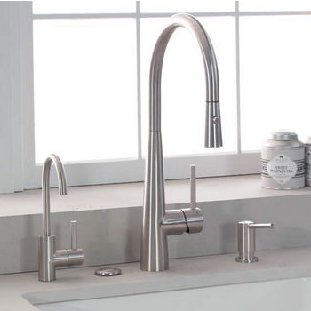 Franke Steel Pull Down Spray Kitchen Faucet, Stainless Steel