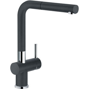 Franke Active Plus Pull Out Spray Kitchen Faucet, Fragranite Onyx