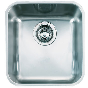 Franke Largo Single Bowl Undermount Sink, 18 Gauge, Stainless Steel, 16-3/8" W x 18-1/2" D