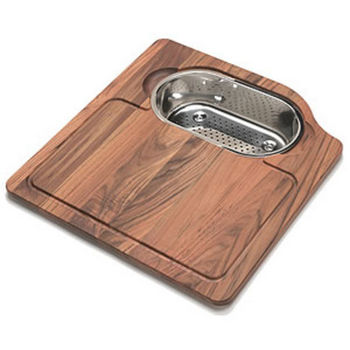 Orca Cutting Board with Stainless Colander