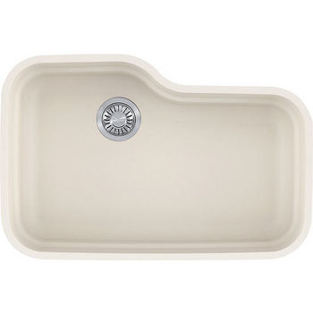Franke Orca Large Single Bowl Undermount Kitchen Sink, Granite, Fragranite Vanilla