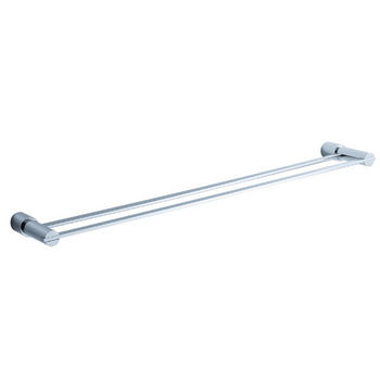 Fresca Magnifico Wall Mounted 25" Double Towel Bar in Chrome, Dimensions: 24-7/8" W x 4-1/2" D x 1-1/4" H