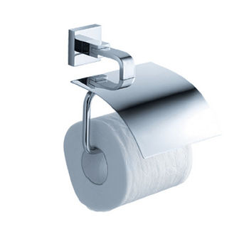 Fresca Glorioso Wall Mounted Toilet Paper Holder in Chrome, Dimensions: 5-3/4" W x 6-1/2" D x 4-3/4" H