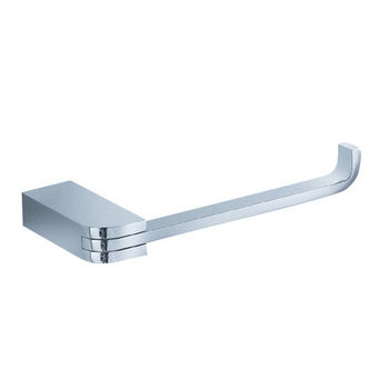 Fresca Solido Wall Mounted Toilet Paper Holder in Chrome, Dimensions: 6" W x 2-3/4" D x 1" H