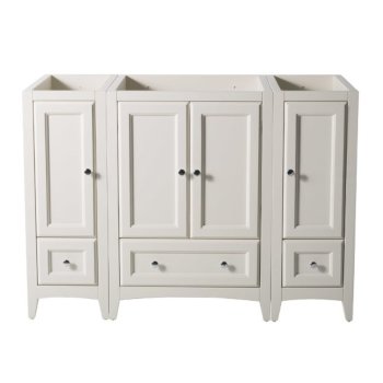 Fresca Oxford 48" Antique White Traditional Vanity Base Cabinets, 47-5/8" W x 20" D x 34" H