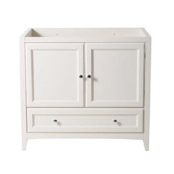 Fresca Oxford 36" Antique White Traditional Vanity Base Cabinet, 35-3/8" W x 20" D x 34" H