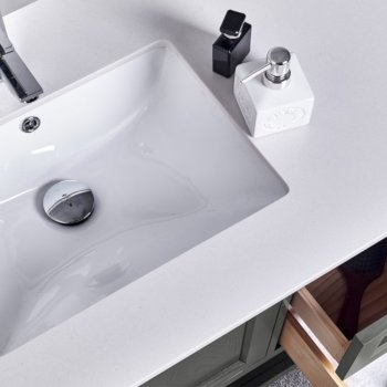 36" Regal Gray Vanity w/ Top & Sink Sink Close Up