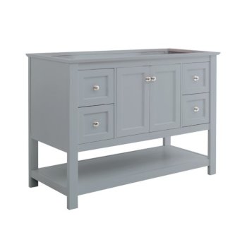 Fresca Manchester 48" Gray Traditional Bathroom Vanity Base Cabinet Only, Vanity Base Cabinet: 47-1/5" W x 20" D x 34" H