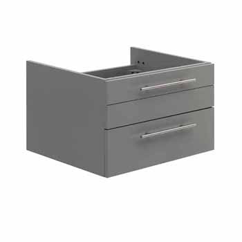 24" Gray Base Cabinet Only