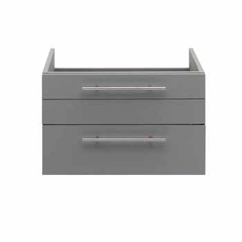 24" Gray Base Cabinet Only Front View