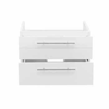 24" White Base Only Opened Drawer View