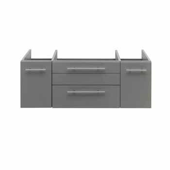 42" Gray Cabinet Only Front View
