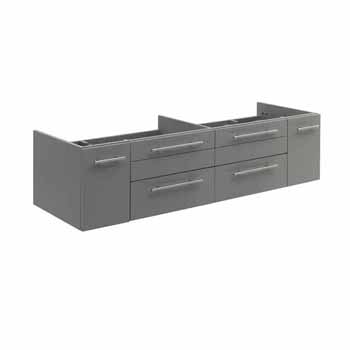 60" Gray Cabinet Only