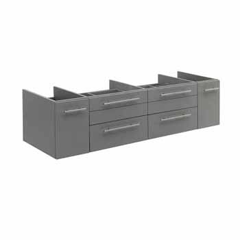 60" Gray Cabinet Only