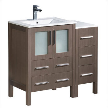 Gray Oak (Cabinets w/ Integrated Sink)