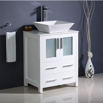 White Side View  (Cabinet w/ Counter & Sink Only)