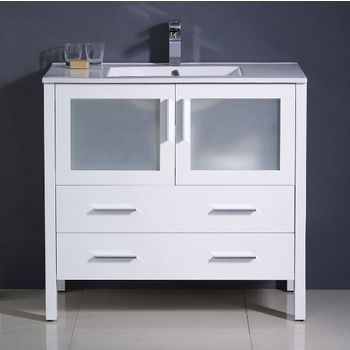 Front View  (Cabinet w/ Counter & Sink Only)
