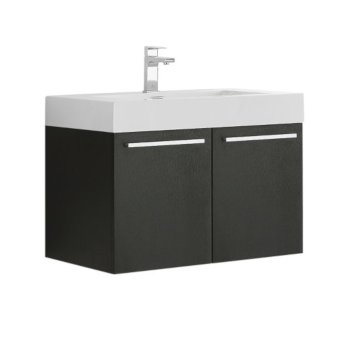 Black Vanity Cabinet w/ Sink Top Product View