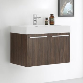 Walnut Vanity Cabinet w/ Sink Top