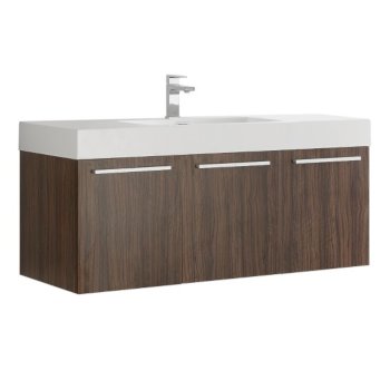 Walnut Vanity Cabinet w/ Sink Top Product View