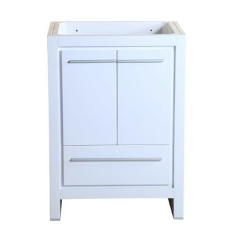 Fresca Allier 24" White Modern Vanity Base Cabinet, 23-1/2" W x 18" D x 32-7/8" H