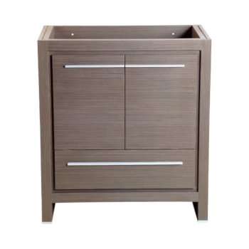 Fresca Allier 30" Gray Oak Modern Vanity Base Cabinet, 29-1/2" W x 18" D x 32-7/8" H
