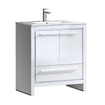 White Background (Cabinet w/ Counter & Sink Only)
