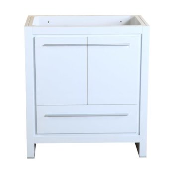 Fresca Allier 30" White Modern Vanity Base Cabinet, 29-1/2" W x 18" D x 32-7/8" H