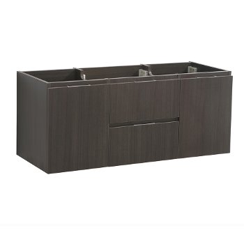 48" Gray Oak Single Sink Base Cabinet
