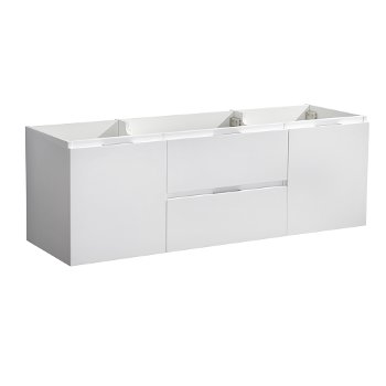 48" Glossy White Single Sink Base Cabinet