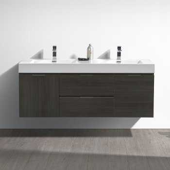 60" Gray Oak Vanity w/ Sink