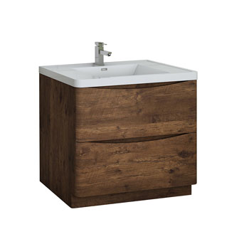 36" Rosewood Cabinet with Sink Product View