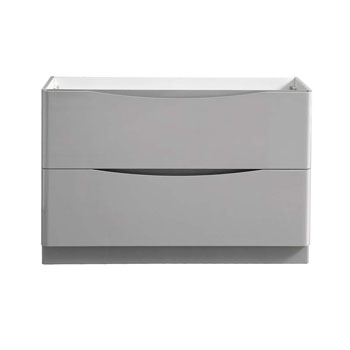  Glossy Gray Double Cabinet Only Front View