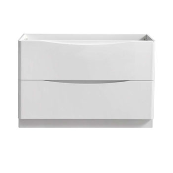 Glossy White Double Cabinet Only Front View