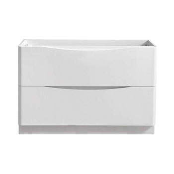  Glossy White Single Cabinet Only Front View