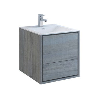 24" Ocean Gray Cabinet with Sink Product View